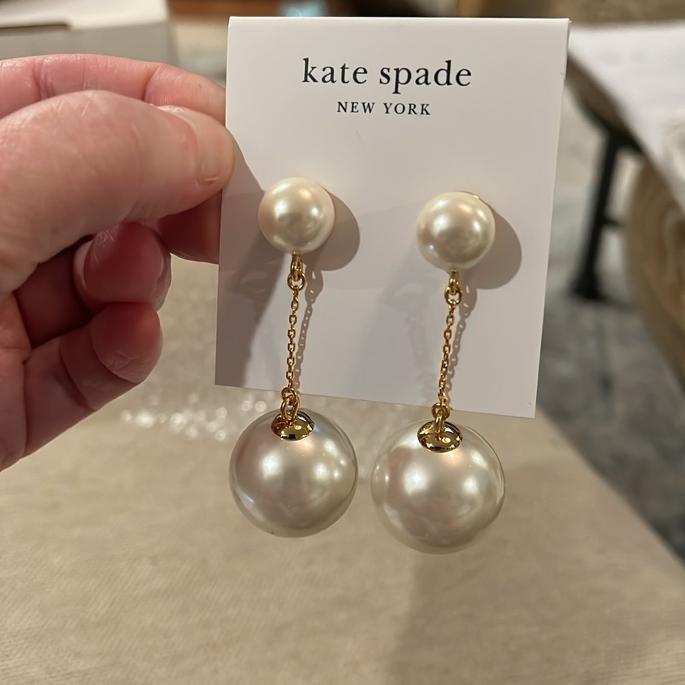 kate spade Have A Ball Linear Earrings/NWT - Picture 7 of 11